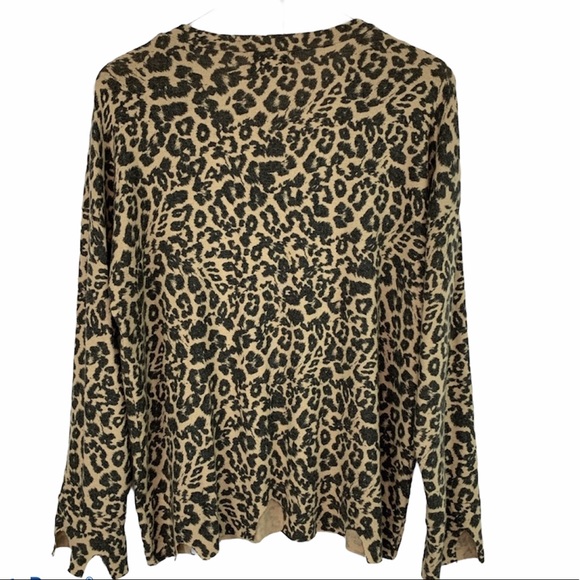 LNA Leopard Bitten Sweater in Leopard Medium - Picture 5 of 6